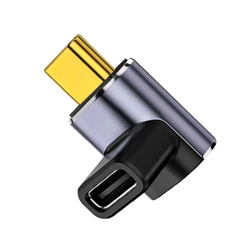 USB 4.0 PD 100W 8K 60Hz Charger Connector for Macbook 40Gbps High Speed USB C OTG U-Shape Straight Angle Male to Female Adapter