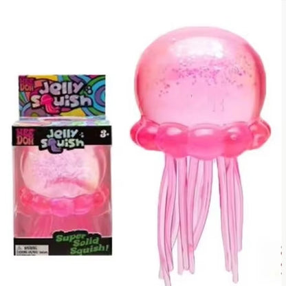 Trending Nee Doh Jellyfish & Cube Squish Toy, Soft Jelly Squeeze Stress Relief Fidget Toy, Sensory NeeDoh for Kids & Adults