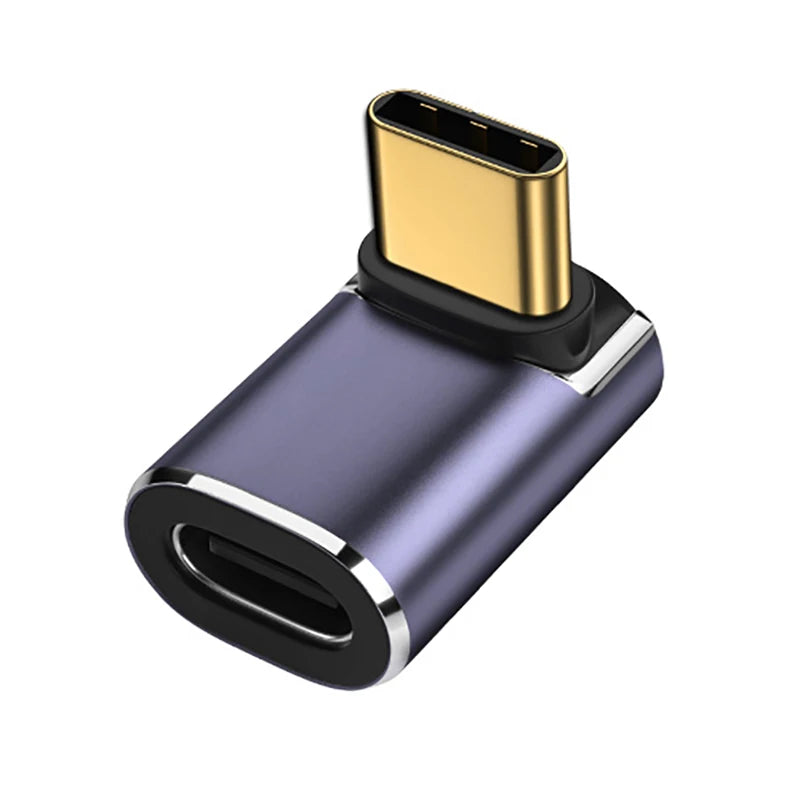 USB 4.0 PD 100W 8K 60Hz Charger Connector for Macbook 40Gbps High Speed USB C OTG U-Shape Straight Angle Male to Female Adapter