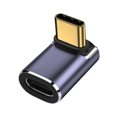 USB 4.0 PD 100W 8K 60Hz Charger Connector for Macbook 40Gbps High Speed USB C OTG U-Shape Straight Angle Male to Female Adapter
