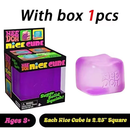 Needoh Nice Cube Sensory Stress Reliever Fidget Tool For Anxiety & Focus Desk Sensory Cube For Adults & Kids Birthday Gift