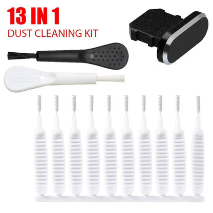 Mobile Phone Charging Port Dust Plug Removal Cleaner Kit for iPhone 15 14 13 Pro Max Computer Keyboard Dustproof Cleaning Brush