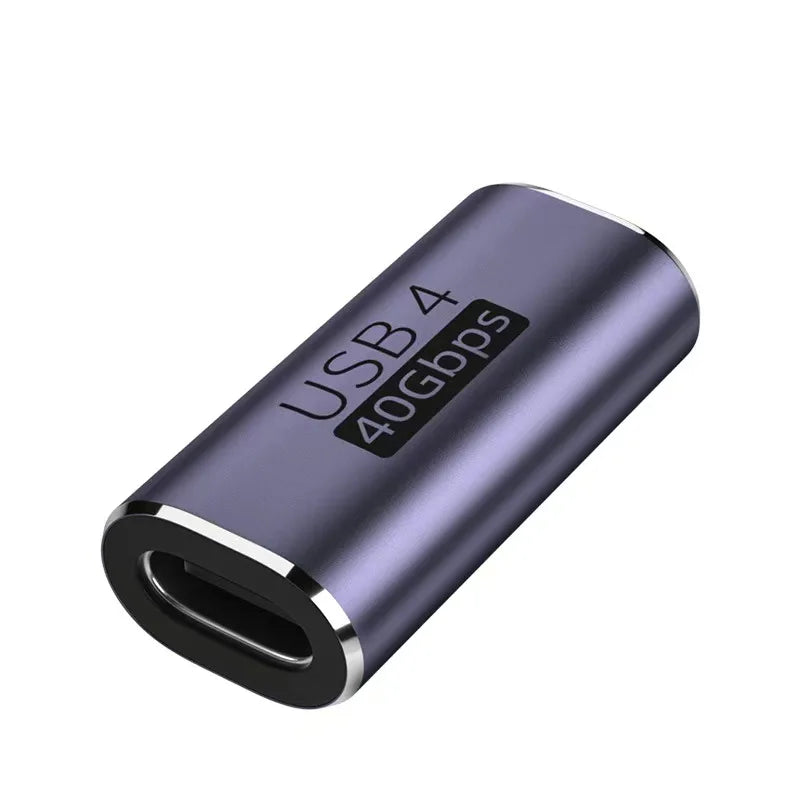 USB 4.0 PD 100W 8K 60Hz Charger Connector for Macbook 40Gbps High Speed USB C OTG U-Shape Straight Angle Male to Female Adapter